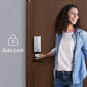 eufy Security S230 Smart Lock Touch & Wi-Fi, Fingerprint Scan, Keyless Entry Door Lock, Smart Built-in Wi-Fi Lock, Bluetooth Electronic Deadbolt, Touchscreen Keypad, BHMA Certified, IP65 Weatherproof