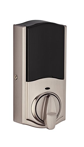 Kwikset 98880-004 SmartCode 888 Smart Lock Touchpad Electronic Deadbolt Door Lock with Z-Wave Plus Featuring SmartKey Security in Satin Nickel