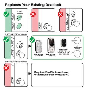 Yale Assure Lock SL with Z-Wave, Key-Free Touchscreen Deadbolt, Satin Nickel