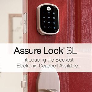 Yale Assure Lock SL with Z-Wave, Key-Free Touchscreen Deadbolt, Satin Nickel