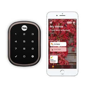 yale assure lock sl – key free smart lock with touchscreen keypad – works with apple homekit and siri, oil rubbed bronze