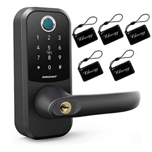 keyless entry door lock, smonet fingerprint door lock with handle,smart locks for front door