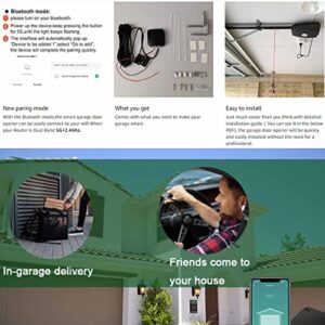Universal Smart Wi-Fi Garage Door Wireless Remote, WiFi Garage Door Opener,myq Garage Door Opener,Compatible with Amazon Alesxa, Google Assistant