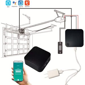 Universal Smart Wi-Fi Garage Door Wireless Remote, WiFi Garage Door Opener,myq Garage Door Opener,Compatible with Amazon Alesxa, Google Assistant