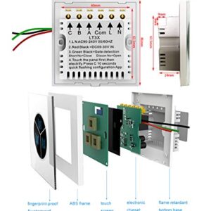 Wireless Garage Door Opener Remote WiFi Switch Universal Controlled by Smartphone for Automatic Gate Opener System (Without Door Sensor)