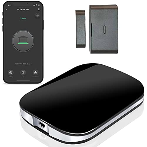 Smart Wi-Fi Garage Door Opener Remote,APP Control, Compatible with Alexa, Google Assistant, Siri, No Hub Required