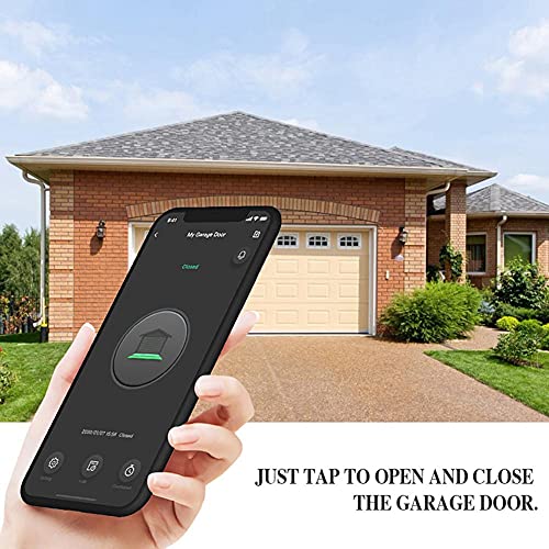 Smart Wi-Fi Garage Door Opener Remote,APP Control, Compatible with Alexa, Google Assistant, Siri, No Hub Required