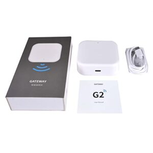 G2 WiFi Gateway for Smart Door Lock, Smart Wi-Fi Gateway with TTLock App Remote Control for Smart Door Deadbolt, Smart Bridging Hub Work with Alexa Google Voice