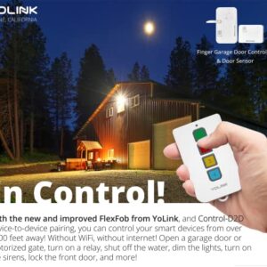 YoLink Smart Garage Door Solution Kit - Convert Any Garage Door to Smart in Seconds! Battery-Powered, No-Wires, No-Tools Super-Easy Installation. Compatible with Alexa & IFTTT