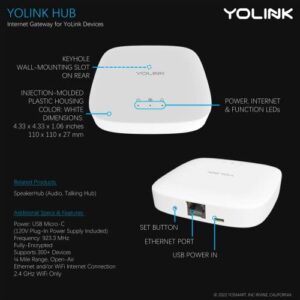 YoLink Smart Garage Door Solution Kit - Convert Any Garage Door to Smart in Seconds! Battery-Powered, No-Wires, No-Tools Super-Easy Installation. Compatible with Alexa & IFTTT