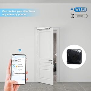 Olideauto Automatic Door Opener WiFi Phone Controlled,Smart Home Electric Swing Door Operators+WiFi Smart Phone Controller+Wireless Push Switch