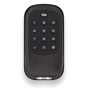 Yale Security Real Living Keyless Push Button Deadbolt With Z-Wave, Oil Rubbed Bronze