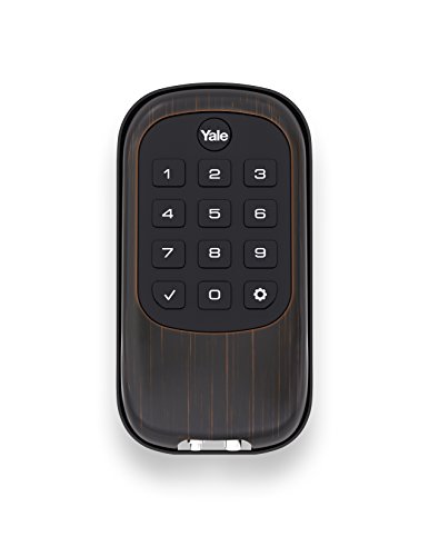 Yale Security Real Living Keyless Push Button Deadbolt With Z-Wave, Oil Rubbed Bronze