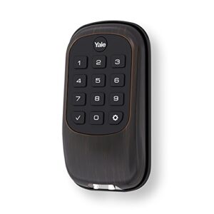 Yale Security Real Living Keyless Push Button Deadbolt With Z-Wave, Oil Rubbed Bronze