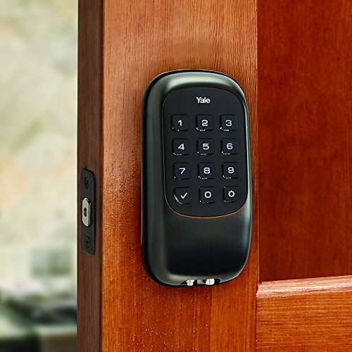 Yale Security Real Living Keyless Push Button Deadbolt With Z-Wave, Oil Rubbed Bronze