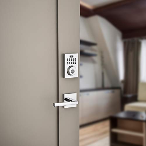 Kwikset 99140-021 914CNT ZW500 26 SMT CP Smart Lock, Contemporary Polished Chrome