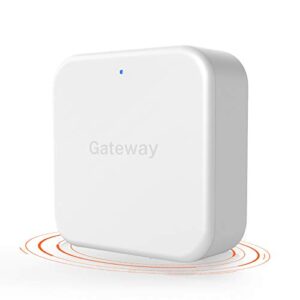 WiFi Gateway Support TT Lock App Remotely Control Keyless Entry Door Lock Wi-Fi Bridge Gateway Work with Alexa Smart Device Voice Control Bluetooth Lock Smart Hub for Holify Electronic Lock by Holify