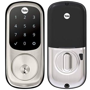 yale assure lock – touchscreen keypad door lock in satin nickel