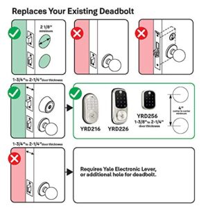 Yale Assure Lock - Touchscreen Keypad Door Lock in Satin Nickel