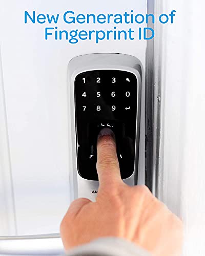 ULTRALOQ UL3 BT 2nd Gen Smart Lock (Satin Nickel), 5-in-1 Keyless Entry Door Lock with Bluetooth, Biometric Fingerprint and Touch Digital Keypad, Smart Door Lock Latch Edition