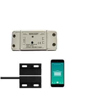 mhcozy wifi wireless smart switch relay module for smart home 5v 5v/12v，ba applied to access control, turn on pc, garage door (smart life app wifi garage door opener)
