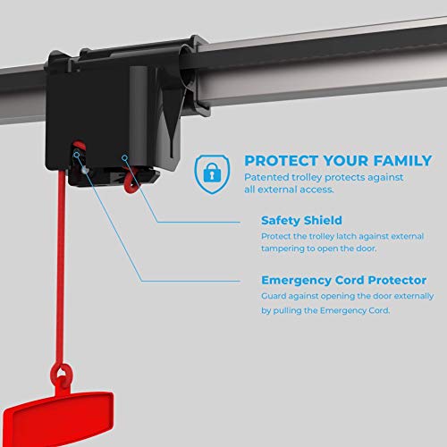 Atoms ATR-1622BKW by Skylink 1/2HPF Garage Door Opener with Alexa. Extremely Quiet DC Motor, Belt Drive and WiFi Compatible