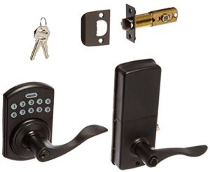 lockstate remotelock 5i wifi electronic lever door lock – rubbed bronze – boulder (ls-l5i-rb-b)