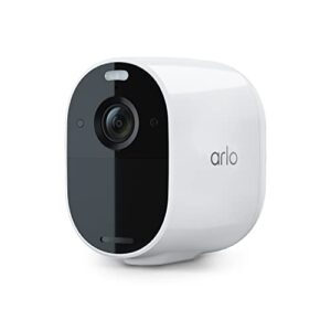 arlo essential spotlight camera – 1 pack – wireless security, 1080p video, color night vision, 2 way audio, wire-free, direct to wifi no hub needed, works with alexa, white – vmc2030