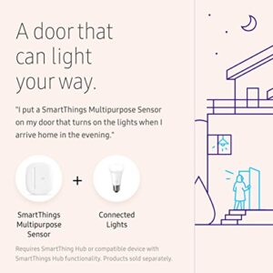 Samsung SmartThings GP-U999SJVLAAA Door & Window Multipurpose Sensor, White, 1 Count (Pack of 1)