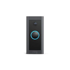 ring video doorbell wired – convenient, essential features in a compact design, pair with ring chime to hear audio alerts in your home (existing doorbell wiring required) – 2021 release