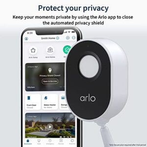 Arlo Essential Indoor Camera - 1080p Video with Privacy Shield, Plug-in, Night Vision, 2-Way Audio, Siren, Direct to WiFi No Hub Needed, Wireless Security, White - VMC2040