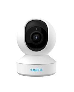 reolink indoor security camera, 5mp super hd plug-in wifi camera with ptz, auto tracking, human/pet ai, ideal for baby monitor/ pet camera/home security, dual band wifi, local storage, e1 zoom
