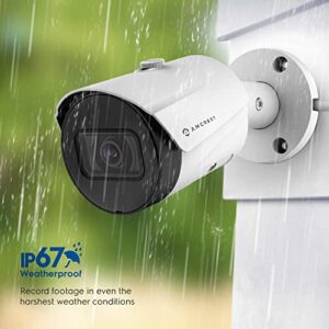 Amcrest UltraHD 5MP Outdoor POE Camera 2592 x 1944p Bullet IP Security Camera, Outdoor IP67 Waterproof, 103° Viewing Angle, 2.8mm Lens, 98.4ft Night Vision, 5-Megapixel, IP5M-B1186EW-28MM (White)