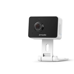 [2021 upgrade]zmodo 1080p mini pro, plug-in wifi indoor security camera, human/vehicle/pet motion detection, baby monitor nanny camera, two-way audio night vision, work with alexa