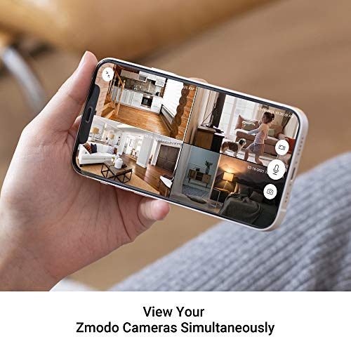 [2021 Upgrade]Zmodo 1080P Mini Pro, Plug-In WiFi Indoor Security Camera, Human/Vehicle/Pet Motion Detection, Baby Monitor Nanny Camera, Two-Way Audio Night Vision, Work with Alexa