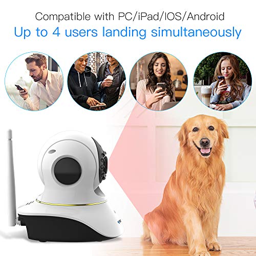 VSTARCAM Pet Camera, Cat Camera with Laser Wireless Dog Camera 1080P Cat Toys, Night Vision Sound Motion Alerts, APP Remote Control Home Security Camera for Pet &Baby