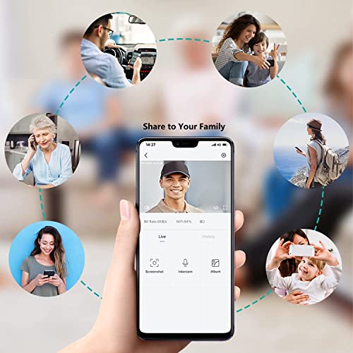 Doorbell Camera Wireless WiFi with Chime, Smart Security Camera Video Doorbell ,Two Way Audio, Cloud Storage