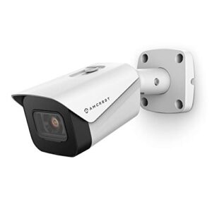 amcrest ultrahd 4k (8mp) outdoor bullet poe ip camera, 3840×2160, 98ft nightvision, 2.8mm lens, ip67 weatherproof, microsd recording, white (ip8m-2496ew-v2)