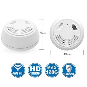 Hidden Camera Smoke Detector - Spy Camera 180 Days Standby Mini HD 1080P WiFi Night Vision Motion Detection Video Recorder Real-Time View Nanny Cam