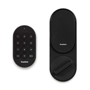 simplisafe smartlock (black) – compatible with simplisafe home security system – latest gen