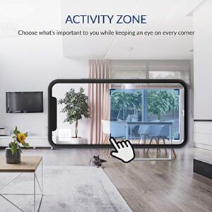 Kami by YI 4pc 1080p Cameras For Home Security with Human Detection, Activity Zone, Seamless Footage Playback with Phone APP - Compatible with Alexa and Google Assistant