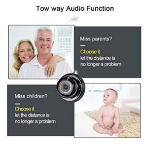 Mini cam Hidden Spy Small Camera with Audio, Home Surveillance Camera, Two-Way Voice and Video Call, 1080P IP HD Infrared Night Vision Motion Detection Reminder, for Home Car Indoor Outdoor Security