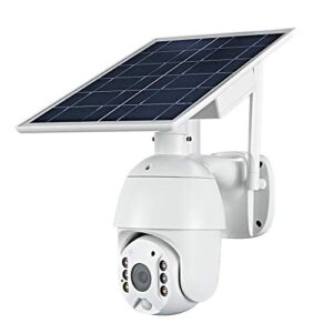 100% wire-free wireless rechargeable battery solar powered outdoor 1080p pan tilt wifi security camera pir motion recording two-way audio ip65 weatherproof night vision built-in sd slot