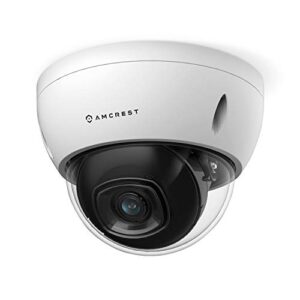 amcrest 5mp poe camera, outdoor vandal dome security poe ip camera, 5-megapixel, 98ft nightvision, 2.8mm lens, ip67, ik10 resistance, microsd 256gb (sold separately), cloud, nvr (ip5m-d1188ew-28mm)