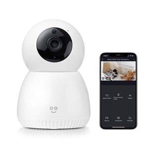 scope 1080p hd smart auto-tracking security camera, white