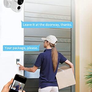 SHELIVE Security Camera Outdoor, Wireless Home Surveillance Camera System with Rechargeable Battery,1080P HD,Waterproof,Night Vision,Motion Detection,2-Way Audio,SD Storage