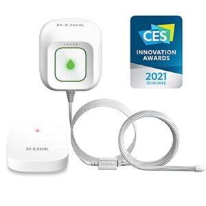 D-Link Wi-Fi Water Sensor Add-on, Long Range Battery Powered, Compatible Only with DCH-S1621KT, Whole Home with App Notifications (DCH-S163)