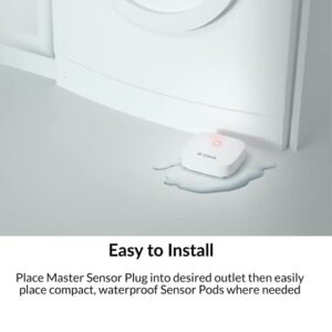 D-Link Wi-Fi Water Sensor Add-on, Long Range Battery Powered, Compatible Only with DCH-S1621KT, Whole Home with App Notifications (DCH-S163)