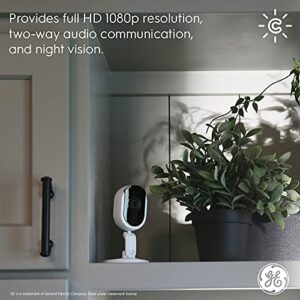 GE CYNC Smart Indoor Security Camera, Baby Monitor, Dog Camera, Night Vision, Works with Alexa and Google Assistant, Two-Way Audio, 1080p Resolution, No Hub Required