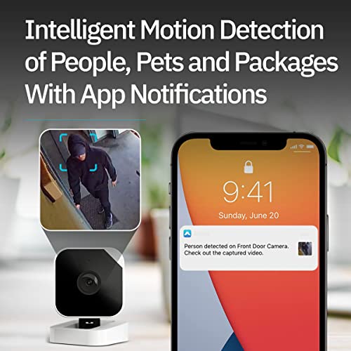 Abode Cam 2 | Indoor/Outdoor WiFi Connected Security Camera with Full Color Low-Light Video, Motion Detection, and Two-Way Voice